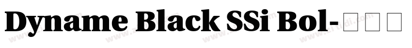 Dyname Black SSi Bol字体转换 Dyname Black SSi Bol字体转换